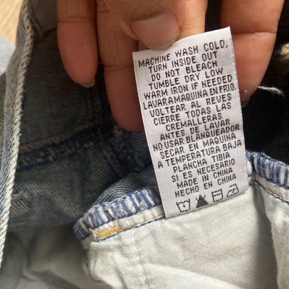 Twelve by Ontwelfth Denim Jean Shorts Women's Medium Blue High Rise Distressed - Picture 6 of 7